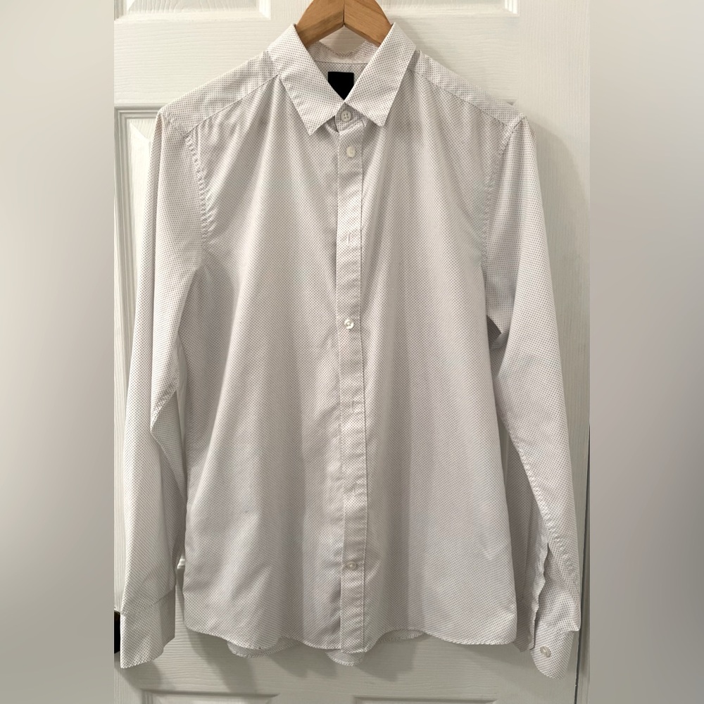 H&M Men Casual Black & White Polka Dot Shirt